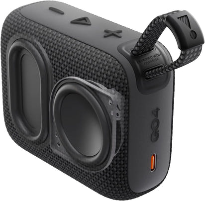 JBL Go 4 - Ultra-Portable, Waterproof and Dustproof Bluetooth Speaker, Big Pro Sound with Punchy bass, 7-Hour Built-in Battery, Made in Part with Recycled Materials (Black)