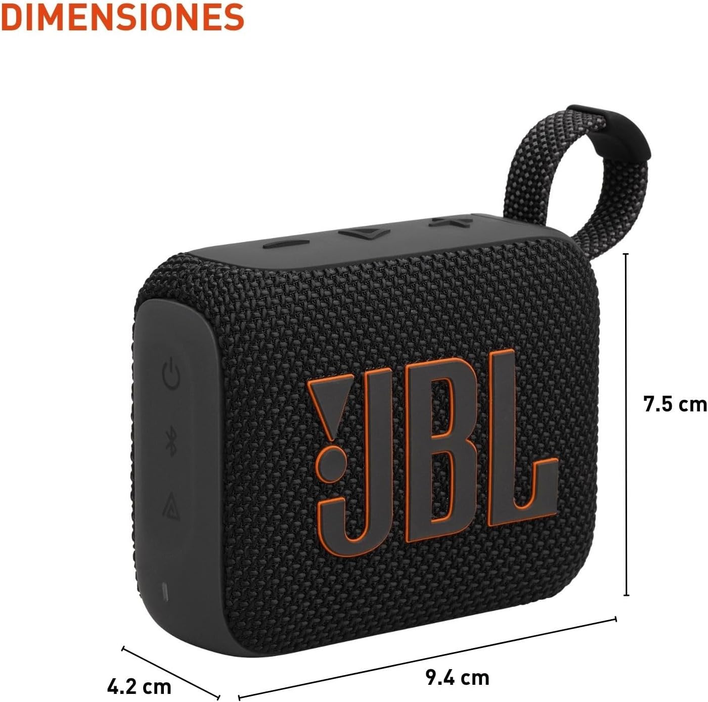 JBL Go 4 - Ultra-Portable, Waterproof and Dustproof Bluetooth Speaker, Big Pro Sound with Punchy bass, 7-Hour Built-in Battery, Made in Part with Recycled Materials (Black)