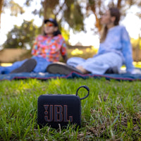 JBL Go 4 - Ultra-Portable, Waterproof and Dustproof Bluetooth Speaker, Big Pro Sound with Punchy bass, 7-Hour Built-in Battery, Made in Part with Recycled Materials (Black)